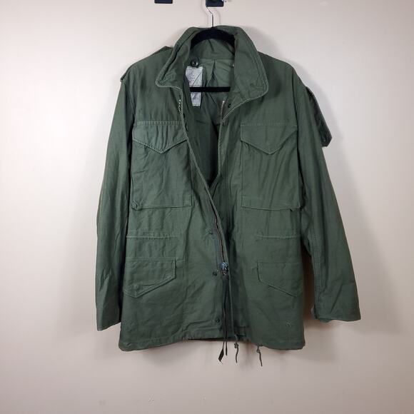 Army Surplus Cold Weather Field Full Zip Coat in green Size XS - Picture 9 of 12